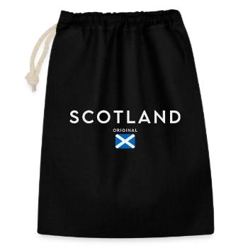 Flag of Scotland, Scottish pride - Gift Bag 30 x 45 cm - black - Front