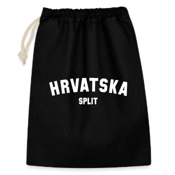 SPLIT, Hrvatska Croatie, Croatie - Sac cadeau 30 x 45 cm - noir - Devant