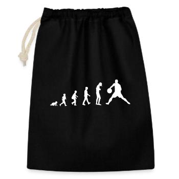 Développement du bébé au joueur de handball / sport - Sac cadeau 30 x 45 cm - noir - Devant