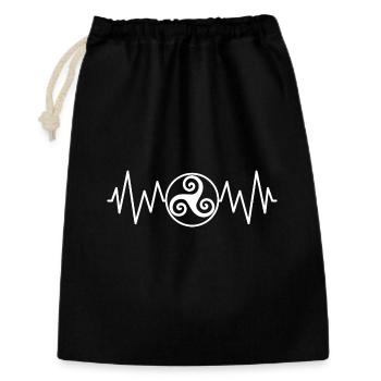 Triskel heart rate - Gift Bag 30 x 45 cm - black - Front
