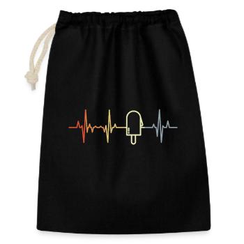 Wassereis Kardiogramm - Gift Bag 30 x 45 cm - black - Front
