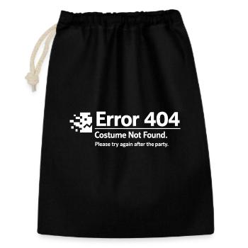 Erreur 404 Costume non trouvé - Sac cadeau 30 x 45 cm - noir - Devant