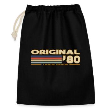 1980 - Sac cadeau 30 x 45 cm - noir - Devant