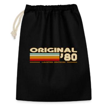 1980 - Sac cadeau 30 x 45 cm - noir - Devant