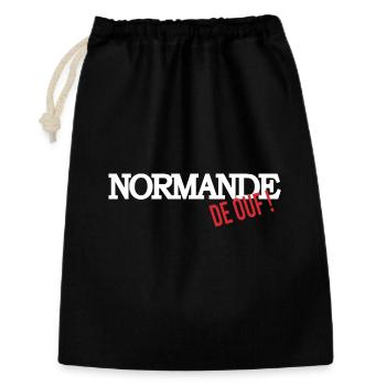 Normande de ouf - Sac cadeau 30 x 45 cm - noir - Devant