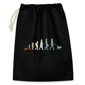Propriétaire de chien Evolution - Sac cadeau 30 x 45 cm - noir - Devant