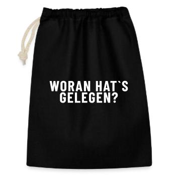 What was the reason ? - Gift Bag 30 x 45 cm - black - Front