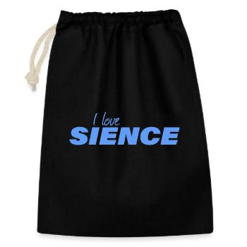 I LOVE SCIENCE - Gift Bag 30 x 45 cm - black - Front