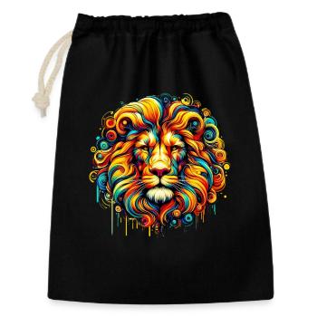 Lion - Gift Bag 30 x 45 cm - black - Front