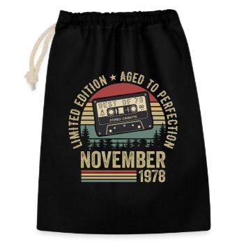 Novembre 1978 - Sac cadeau 30 x 45 cm - noir - Devant