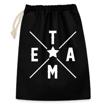 Équipe - Sac cadeau 30 x 45 cm - noir - Devant