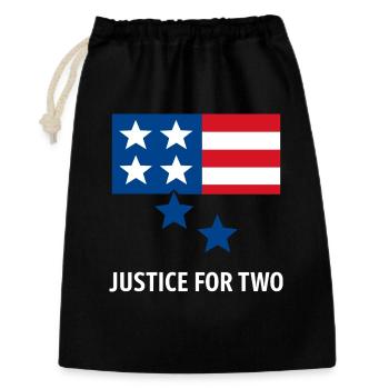 Justice For Two - Gift Bag 30 x 45 cm - black - Front