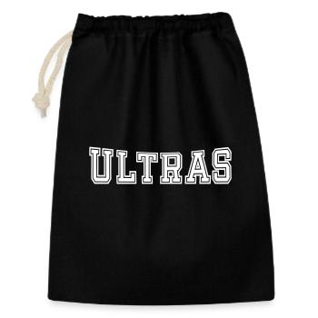 Ultras gebogenes Design - Geschenkbeutel aus Baumwolle (30 x 45 cm) - Schwarz - Vorne