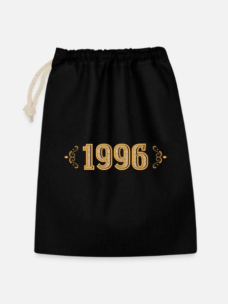Legende seit 1996 Retro 1996 - Geschenkbeutel aus Baumwolle (30 x 45 cm) - Schwarz