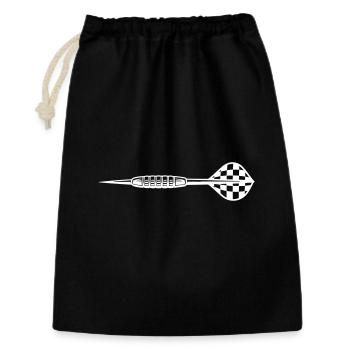 Lancer de fléchettes - Sac cadeau 30 x 45 cm - noir - Devant
