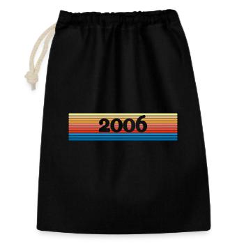 Regenbogen 2006 - Geschenkbeutel aus Baumwolle (30 x 45 cm) - Schwarz - Vorne