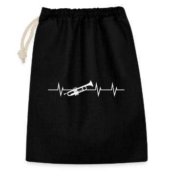 Trumpet Heartbeat - Gift Bag 30 x 45 cm - black - Front