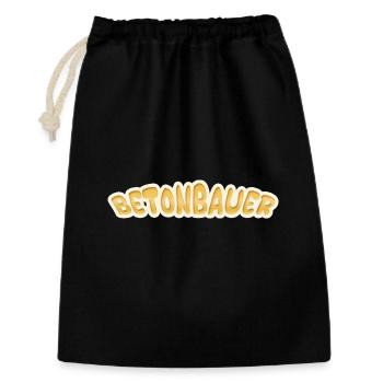 Concrete worker - Gift Bag 30 x 45 cm - black - Front