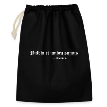 Pulvis et umbra sumus. - Gift Bag 30 x 45 cm - black - Front