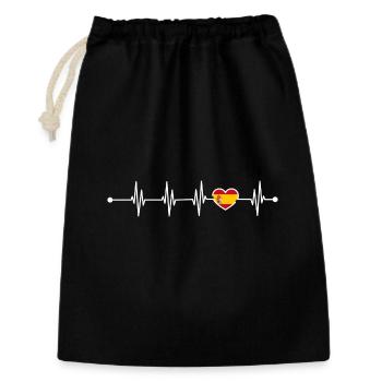 Drapeau de l’Espagne - Sac cadeau 30 x 45 cm - noir - Devant