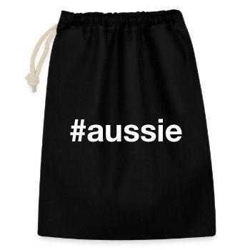 AUSSIE Australia Hashtag - Gift Bag 30 x 45 cm - black - Front