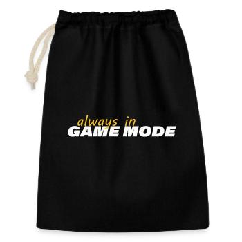 TOUJOURS EN MODE JEU - Sac cadeau 30 x 45 cm - noir - Devant