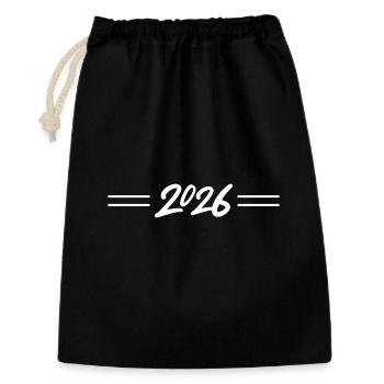Ligne 2026 - Sac cadeau 30 x 45 cm - noir - Devant