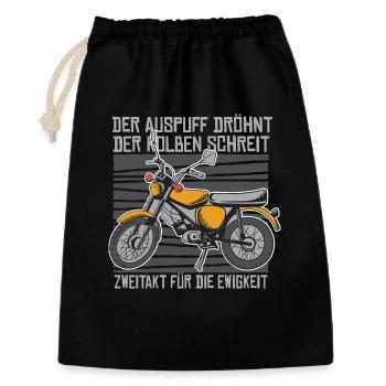 Ost Moped S51 - Geschenkbeutel aus Baumwolle (30 x 45 cm) - Schwarz - Vorne