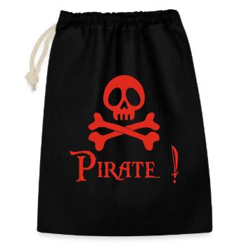 Pirate! (red) - Gift Bag 30 x 45 cm - black - Front