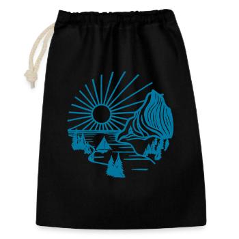 Holiday Landscape (Blue) - Gift Bag 30 x 45 cm - black - Front