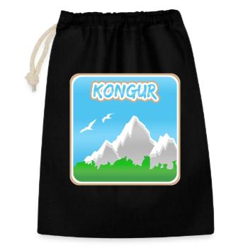 Mount Kongur - Gift Bag 30 x 45 cm - black - Front