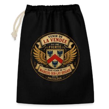 Fierté Vendée - Mareuil-sur-Lay-Dissais Privilège  - Sac cadeau 30 x 45 cm - noir - Devant