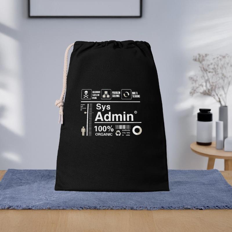 Sys admin programmier Ordinateur Nerd pc Platine cpu Sac cadeau 30 x 45 cm