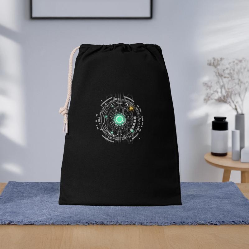 nerd CPU core computer code pc board spaceship Gift Bag 30 x 45 cm