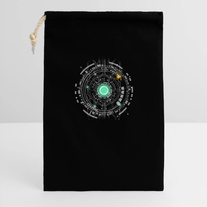 nerd CPU core ordinateur code pc carte spatiale Sac cadeau 30 x 45 cm