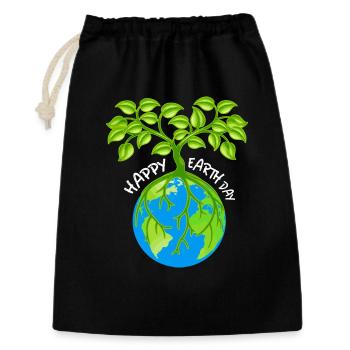 Eco-Friendly Earth Friend T-Shirt - Gift Bag 30 x 45 cm - black - Front