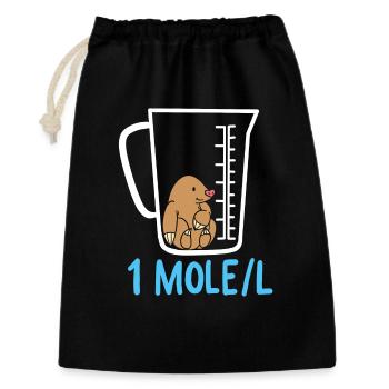 Enseignement des sciences - Sac cadeau 30 x 45 cm - noir - Devant