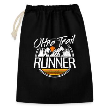 Ultra Trail Running Traillauf Ultra Trail Runner - Sac cadeau 30 x 45 cm - noir - Devant