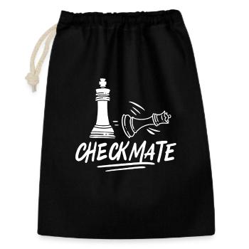Chess checkmate chess player - Gift Bag 30 x 45 cm - black - Front