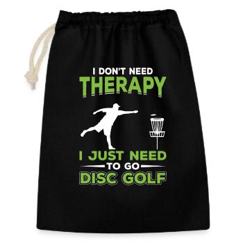 Disc Golf - Gift Bag 30 x 45 cm - black - Front