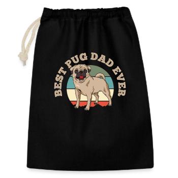 Pug - Gift Bag 30 x 45 cm - black - Front