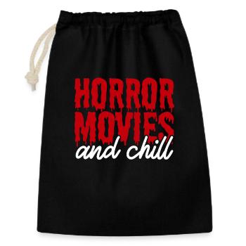 Horror-Filme - Geschenkbeutel aus Baumwolle (30 x 45 cm) - Schwarz - Vorne