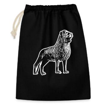 Conception artistique de la ligne de tête de lion - Sac cadeau 30 x 45 cm - noir - Devant