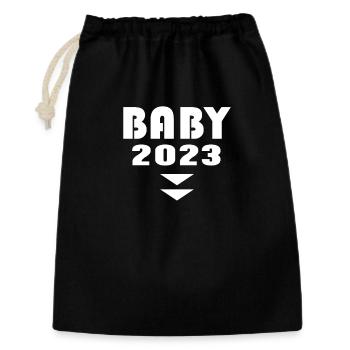 Bébé à bord 2023 - Sac cadeau 30 x 45 cm - noir - Devant