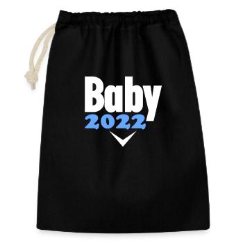 Baby 2022 - Birth Pregnant 2022 - Gift Bag 30 x 45 cm - black - Front