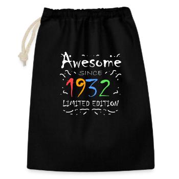 1932 - Born 1932 - Gift Bag 30 x 45 cm - black - Front