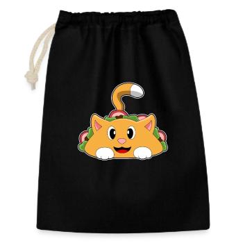 Taco pour chat - Sac cadeau 30 x 45 cm - noir - Devant