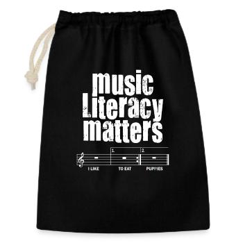 Music Literacy Matters - Gift Bag 30 x 45 cm - black - Front