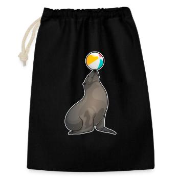 Seal Swimming Water Polo Summer - Gift Bag 30 x 45 cm - black - Front