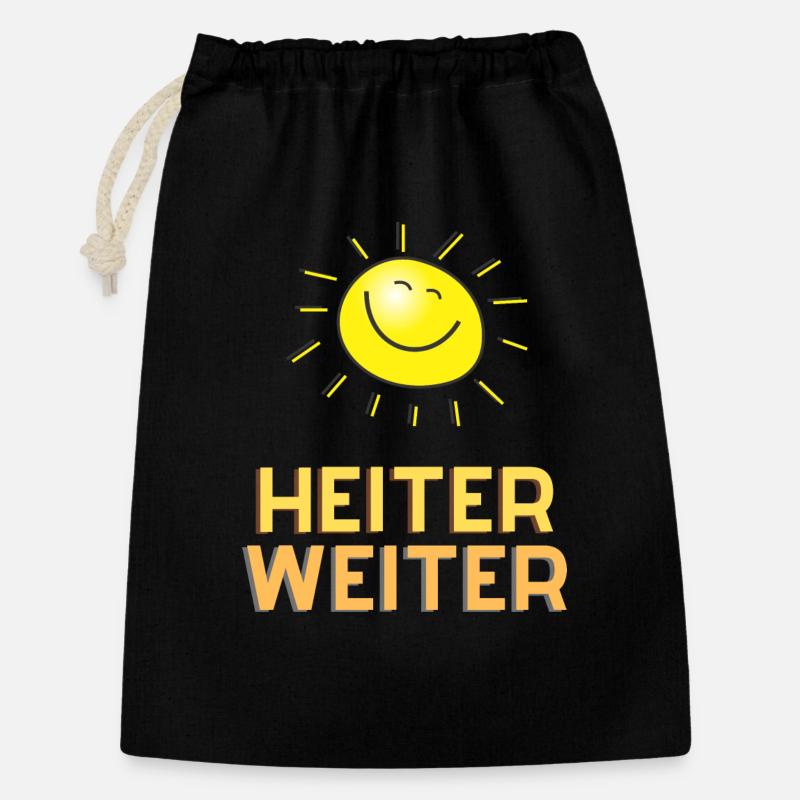 Joyeux Continuer - Sac cadeau 30 x 45 cm - noir